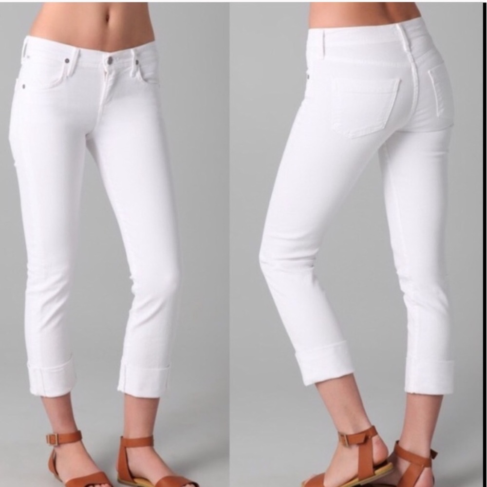 Citizens of Humanity Dani Cropped White Straight